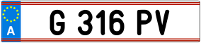 Trailer License Plate